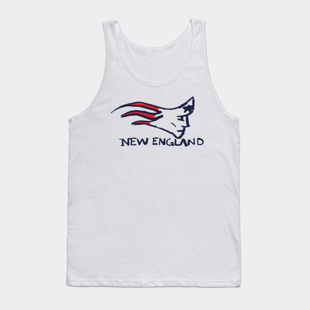 New England Patrioooots Tank Top by Very Simple Graph